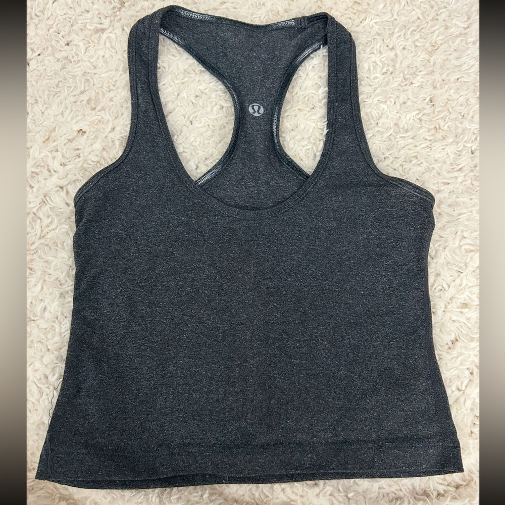 Lululemon Gray Racerback Tank Top